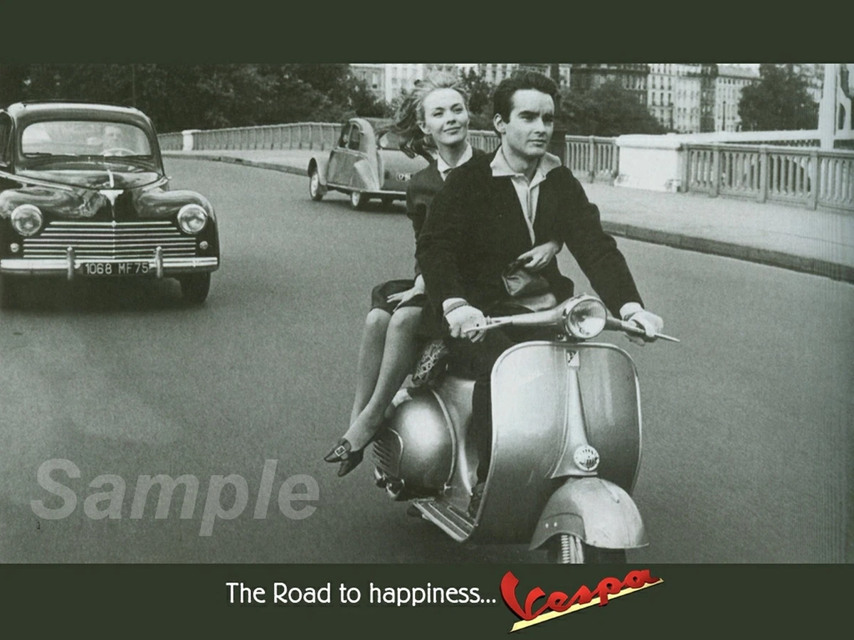 VESPA 400 AUTO Rsnu - POSTER HQ 50x70cm* d'1 AFFICHE VINTAGE