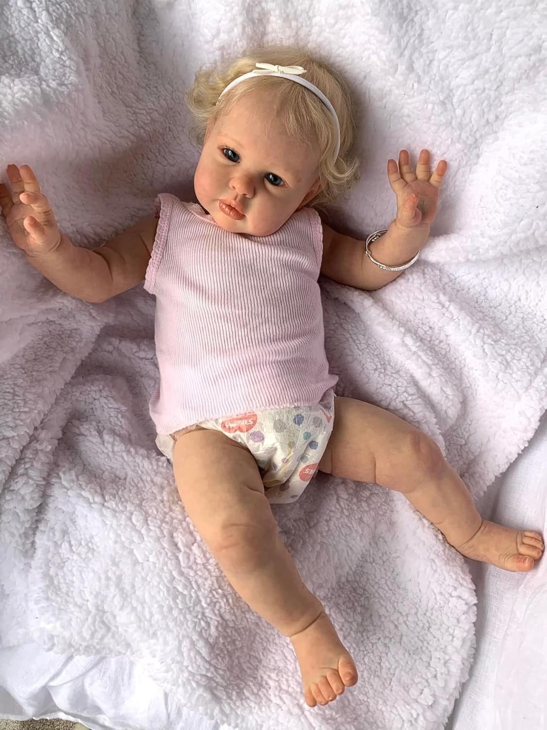 Eyes Open 24 Inch Realistic Dolls Toddler Girl