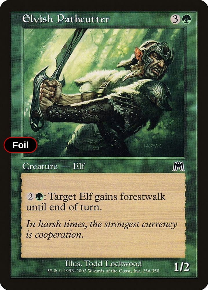 Elvish Pathcutter Foil Onslaught LP MTG 256