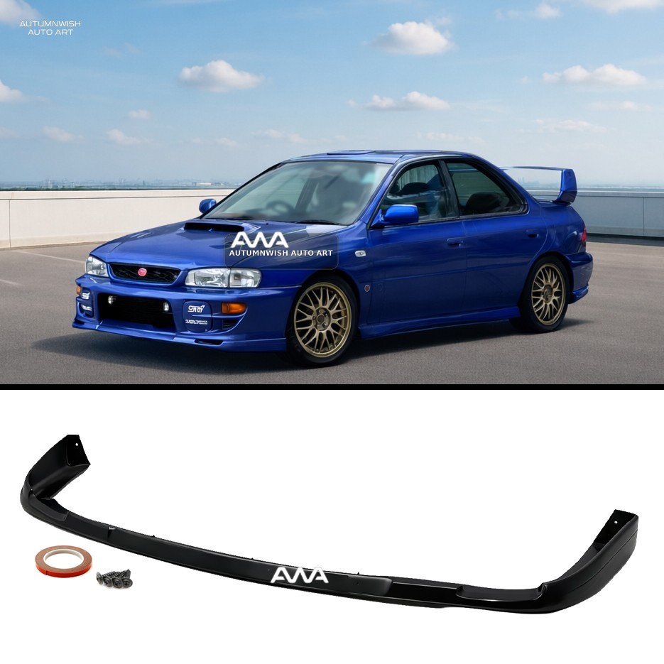 For Subaru 93-01 Impreza RS GC8 STI Style Front Bumper Chin Lip