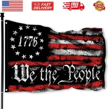 We The People 1776 Flag 3x5 Outdoor Betsy Ross 13 Star American Constitution ...