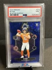 2024 Panini Mosaic - Bo Nix #312 No Huddle Blue Mosaic Prizm /75 (RC) PSA 9