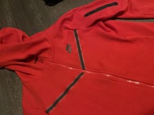 L Youth Nike Tech Fleece Boys All Red Jacket