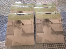 Capezio Lot of 6 3000 C Professional Fishnet Tights Youth Black L/XL Italy NWT