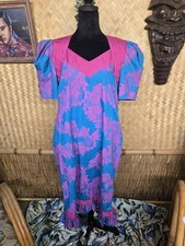 Vintage Mango's Hawaiian Aloha Muumuu Dress w1049