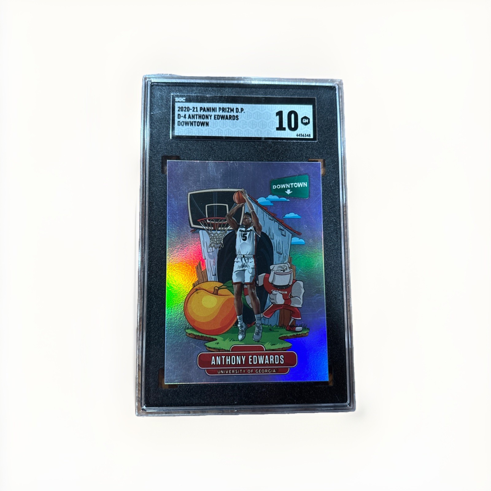 2020 PRIZM DRAFT PICKS D-4 DOWNTOWN ANTHONY EDWARDS ROOKIE RC SGC 10