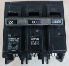 Siemens Q3100 QP3100 Circuit Breaker, 3 Pole 100-Amp, 120/240V Chipped