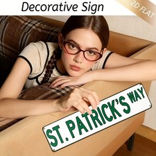 2D St.Patrick'S Day Retro Metal Sign Vintage Garage Home Decoration Holiday Gift