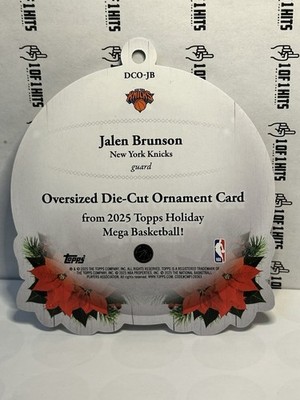 CORTIS ジュフン SPECIALカード 2025-26 Topps Holiday Oversized Die-Cut Ornament Jalen Brunson