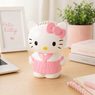 Cute fan  Hello Kitty Style Portable Rechargeable Fan USB pink