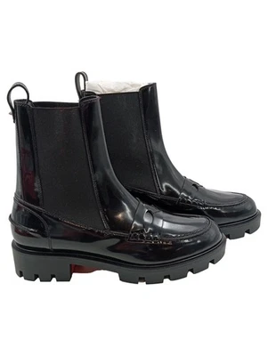 Christian Louboutin Bottes Femmes Noir Cuir (EU 41) - Photo 1/3