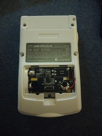 Nintendo Game Boy Color System White Backlit Rechargeable Battery (READ DESC)