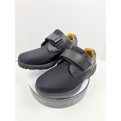 Dr Comfort Orthopedic Shoes for Custom Insoles Mens Black Leather Adjustable 13W