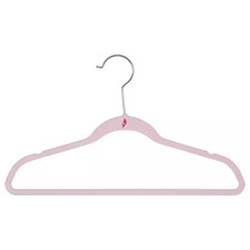 Kids 25-Pack Velvet Hangers in Blush Pink Free Shipping New