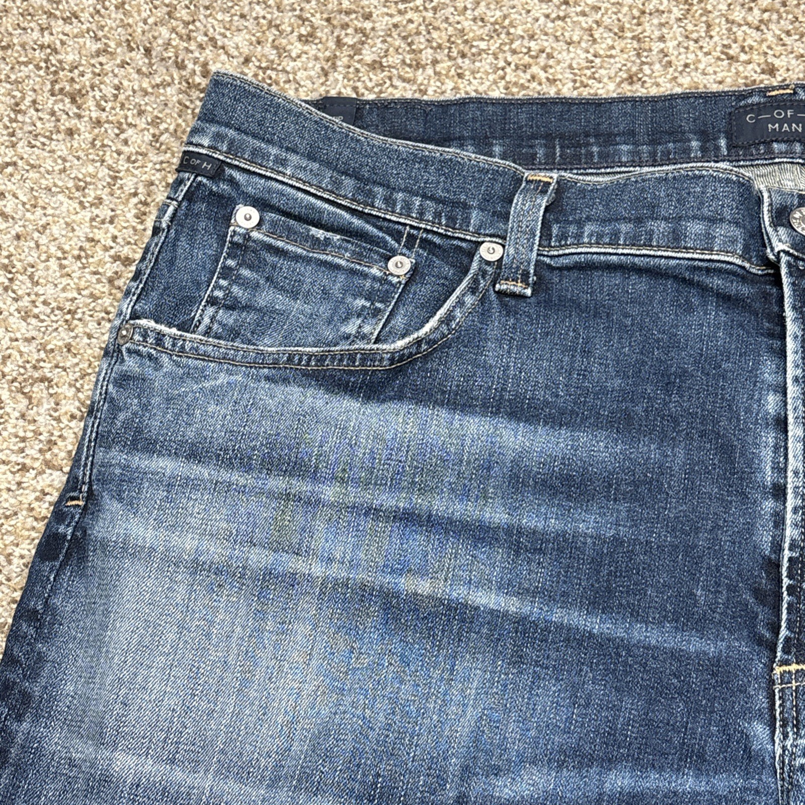 Mens Citizens of Humanity COH Man Jeans Sid Denim Straight Leg Sz 38 X 32 - View 3