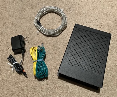 CenturyLink ZyXEL C3000Z Modem, Adapter, Cables, & Belkin High-speed RJ11M Cable