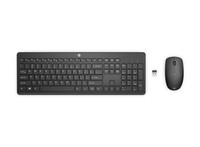 HP 230 Wireless Maus Tastatur Set 2,4Ghz Schwarz Leise 1600Dpi USB Qwerty