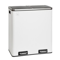 Svita TM2X30 MüLleimer Papierkorb 60 L Abfalleimer MüLltrennung Weiß
