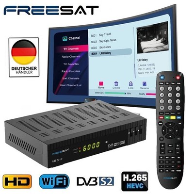 FULL HD Sat Receiver Digital S/S2X-HD+ Astra + Hotbird + Türksat Vorprogrammiert