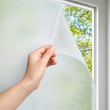 Szrotowa biała folia okienna samoprzylepna ochrona prywatności szklana pokrywa nieprzezroczysty winyl 50x152