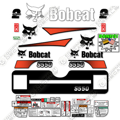 Fits Bobcat S550 Decal Kit Skid Steer M-2