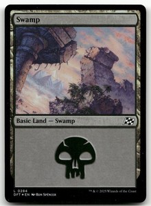 Swamp #284 Foil Aetherdrift MTG