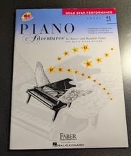 Faber Piano Adventures Gold Star Performance Level 2A , ACCEPTABLE condition!