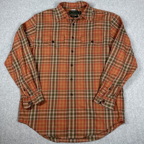 Filson, C.C. Filson Co. Vintage 90s Plaid Button Up Long Sleeve Shirt Men's Size Medium