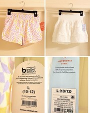 Set of Wonder Nation  Cat  Jack Ruffle White Skirt  Short Girls L 10-12