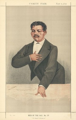 Vanity Fair Spy Cartoon Henry Morton Stanley ''Er fand Livingstone'' 1872 Druck