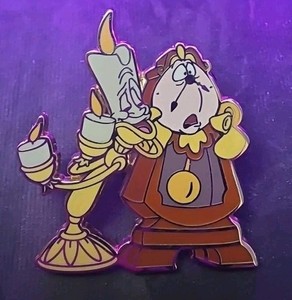Lumiere & Cogsworth - Beauty and the Beast - Booster Disney Pin 61101