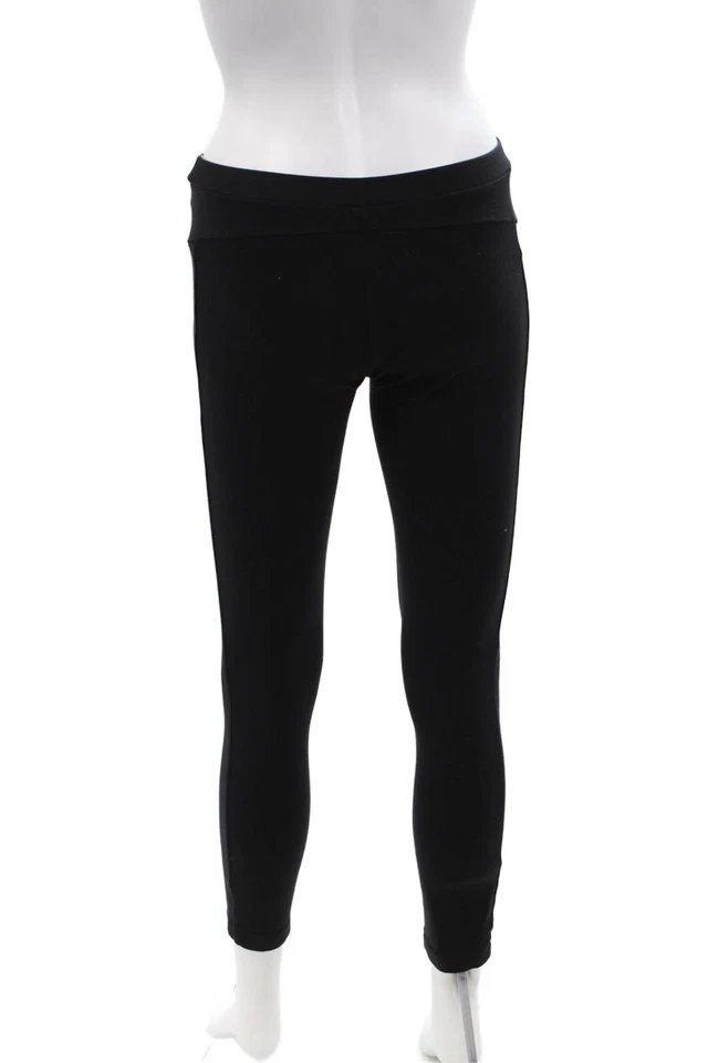 Leggings de tiro alto Theory para mujer Quinna Rave negros talla pequeña Foto 3 de 4