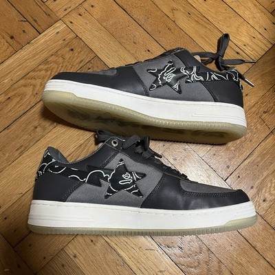 A Bathing Ape Bape Sta Low Text Code Camo Charcoal US Sz 11 (29cm A BATHING APE®︎ BAPE STA Low Black 29cm