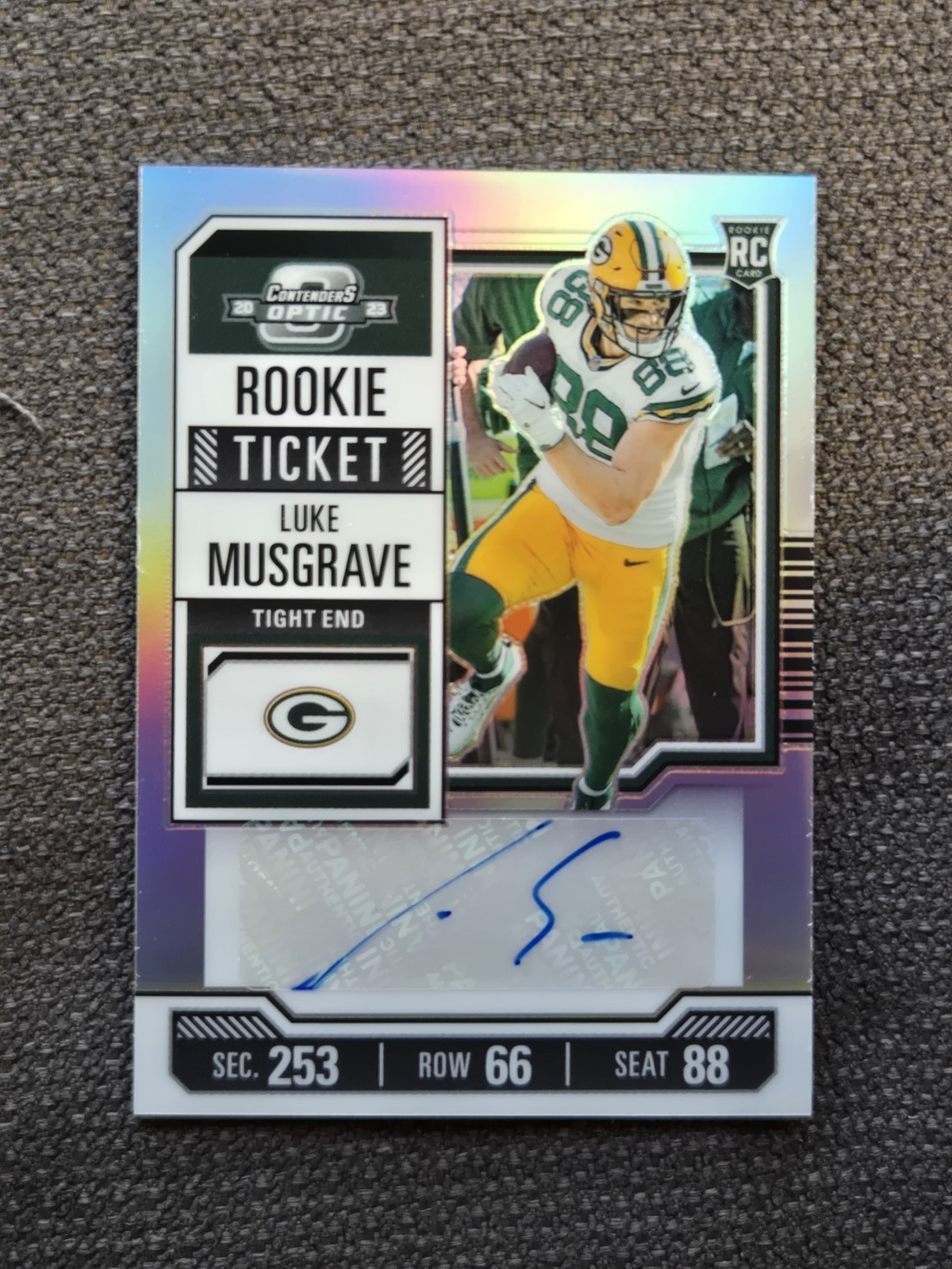 2023 Panini Contenders Optic #183 Luke Musgrave Autographs