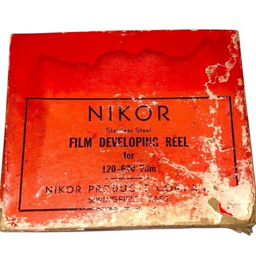 Vintage Nikor Edelstahl Filmentwicklungsrolle für 120/620 Film Dunkelkammer - Bild 3 von 4