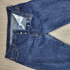 Levis 501 Jeans Mens 36x30 Blue Medium Wash Button Fly Straight Leg Denim Pants