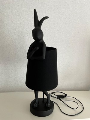 KARE Tischleuchte Animal Rabbit Matt Schwarz 68 cm, neuwertig