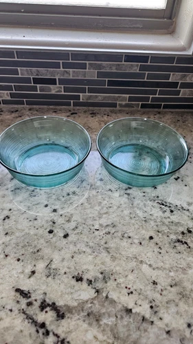 Vintage Arcoroc France Aqua Cereal Bowl