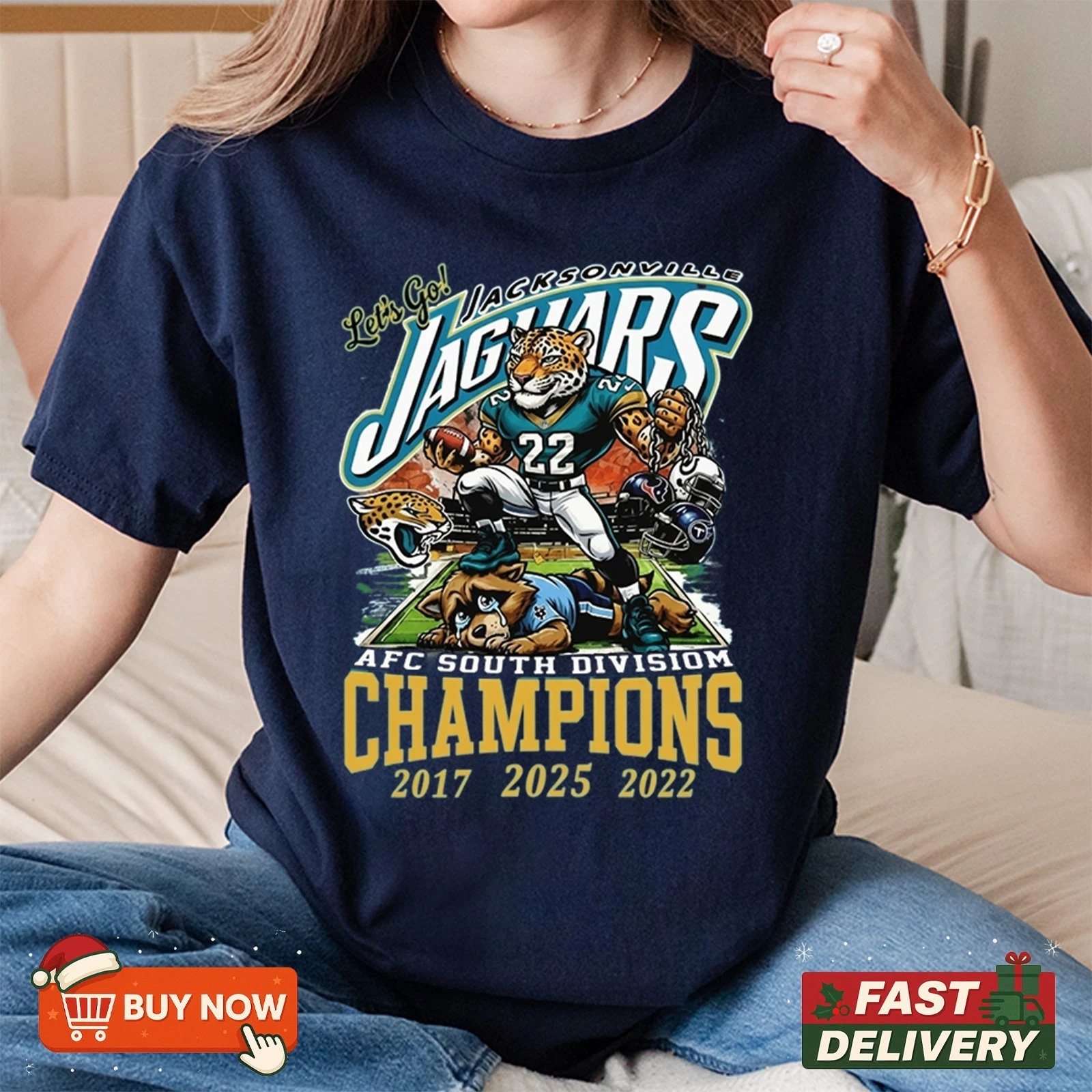 Jacksonville Jaguars AFC South Champions 2025 TShirt