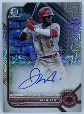 2022 Bowman Chrome Prospects JAY ALLEN Mojo Refractor Auto Auto #BMA-JA - Reds