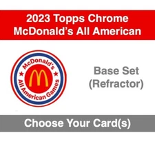 2023 McDonald's All American - Base Set - Refractor - Choose Your Card(s)