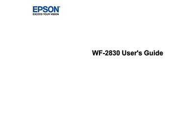 EPSON WF-2830 Drucker Bedienungsanleitung Manual A5 Farbe 294 Seiten