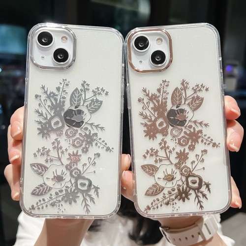 For iPhone 13 Pro Max 12 11 Shockproof Gradient Flower Clear Soft Case Cover - Picture 7 of 13