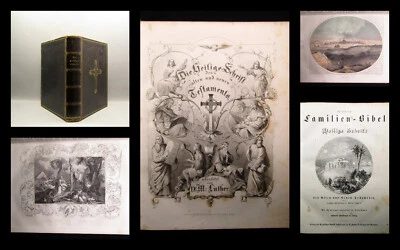 Luther Die heilige Schrift um 1850 Theologie Christentum Bibel Testament - Bild 1 von 4
