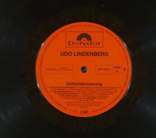 12 " LP Vinyl Udo Lindenberg + Panic Orchestra – Götterhämmerung - D3248 - Picture 3 of 3