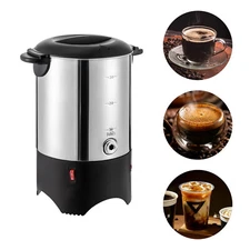 Commercial Stainless Steel Large Coffee Urn Machine Maker Big Office Hot Water