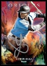 2021 Panini Chronicles Origins Signatures Silver Ink Lewin Diaz Auto /99 Miami