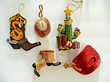 Cowboy Western Christmas Ornaments Cowboy Hats Boots Cactus