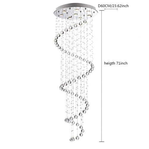 LED Elegant Crystal Chandelier Various Fixture Modern Ceiling Light Pendant Lamp - Picture 46 of 128