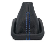 AERZETIX Soufflet Levier De Vitesse Cuir Synthétique Noir – Compatible BMW X5 E53 1999-2006 Boîte Manuelle